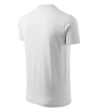 Tricou unisex V-NECK 102 - alb