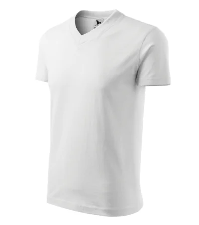 Tricou unisex V-NECK 102 - alb Tricou unisex V-NECK 102 - alb