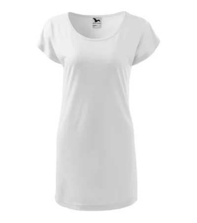 Tricou/rochie pentru damă LOVE 123 - alb