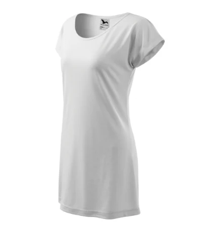 Tricou/rochie pentru damă LOVE 123 - alb Tricou/rochie pentru damă LOVE 123 - alb