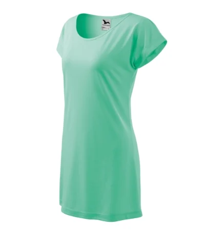 Tricou/rochie pentru damă LOVE 123 - verde mentă