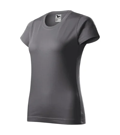 Tricou pentru damă BASIC 134 - gri metalic