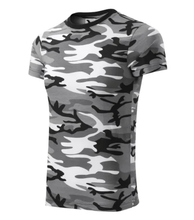 Tricou unisex CAMOUFLAGE 144 - camuflaj gri