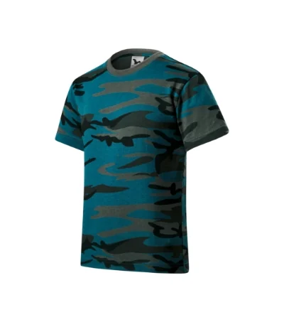 Tricou pentru copii CAMOUFLAGE 149 - camouflage petrol