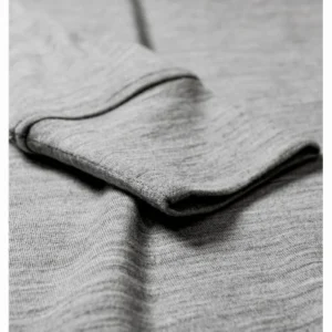 Tricou pentru bărbaţi MERINO RISE LS 159 - gri închis