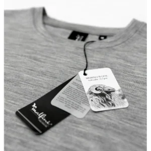 Tricou pentru bărbaţi MERINO RISE LS 159 - gri închis
