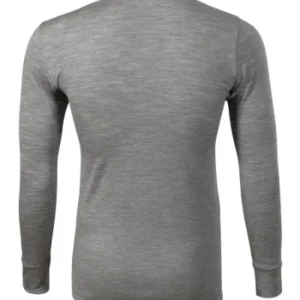 Tricou pentru bărbaţi MERINO RISE LS 159 - gri închis