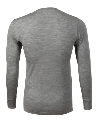 Tricou pentru bărbaţi MERINO RISE LS 159 - gri închis
