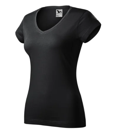 Tricou pentru damă FIT V-NECK 162 - ebony gray