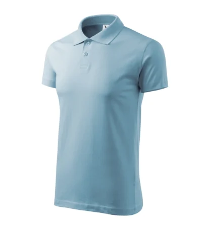Tricou polo pentru bărbaţi SINGLE J. 202 - albastru deschis