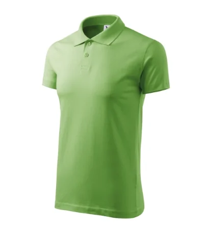 Tricou polo pentru bărbaţi SINGLE J. 202 - verde iarbă