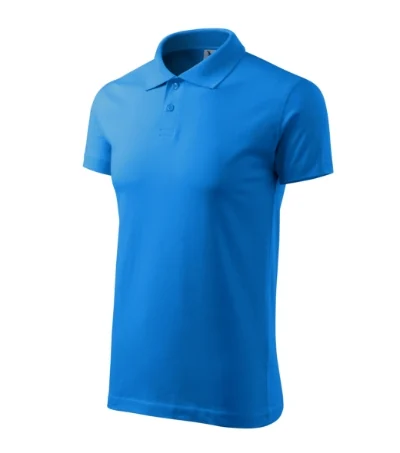 Tricou polo pentru bărbaţi SINGLE J. 202 - snorkel blue