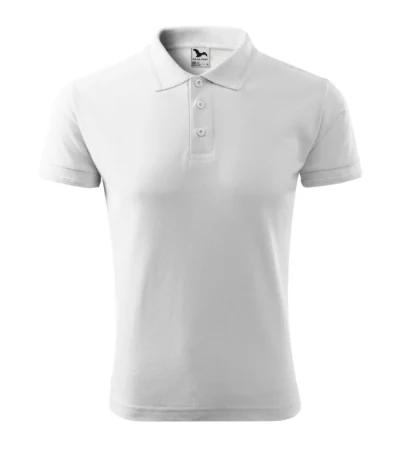 Tricou polo pentru bărbaţi PIQUE POLO 203 - alb