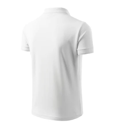 Tricou polo pentru bărbaţi PIQUE POLO 203 - alb