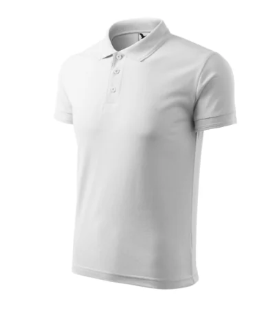 Tricou polo pentru bărbaţi PIQUE POLO 203 - alb