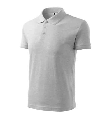 Tricou polo pentru bărbaţi PIQUE POLO 203 - gri deschis