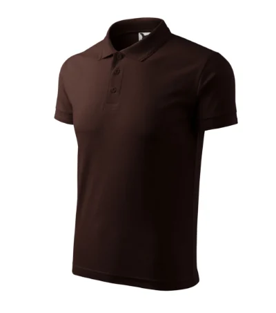 Tricou polo pentru bărbaţi PIQUE POLO 203 - cafea