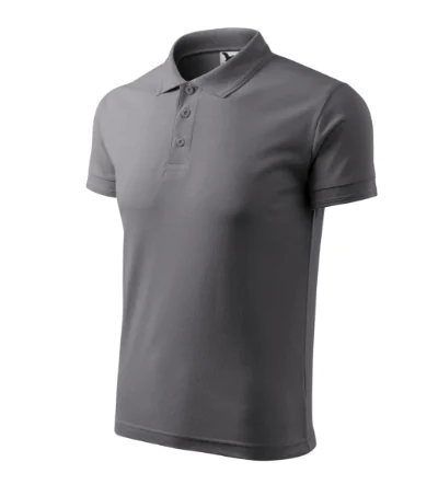 Tricou polo pentru bărbaţi PIQUE POLO 203 - gri metalic