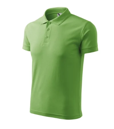 Tricou polo pentru bărbaţi PIQUE POLO 203 - verde iarbă