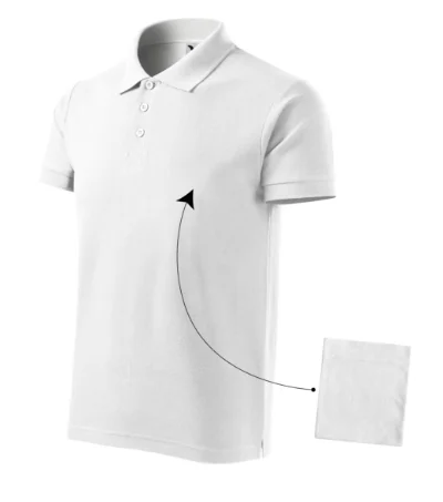 Tricou polo pentru bărbaţi COTTON 212 - alb