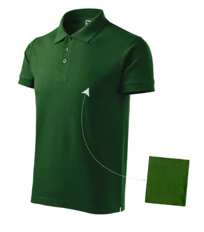 Tricou polo pentru bărbaţi COTTON 212 - verde sticla