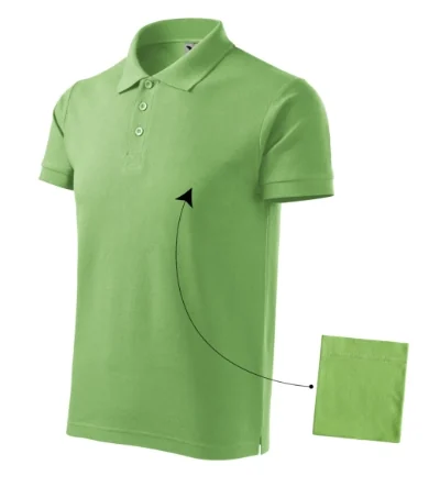 Tricou polo pentru bărbaţi COTTON 212 - verde iarbă