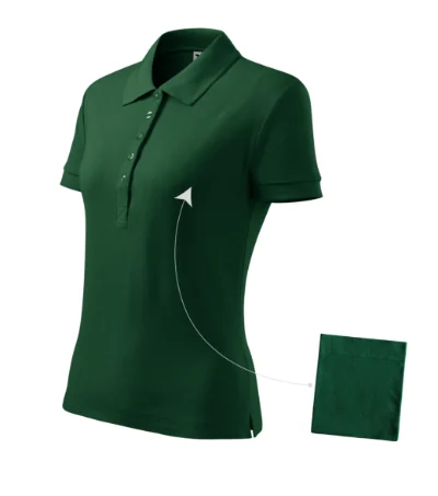 Tricou polo pentru damă COTTON 213 - dark green