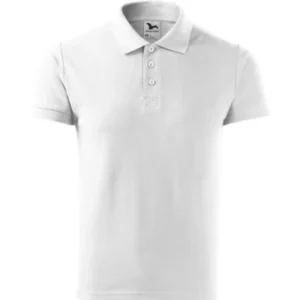 Tricou polo pentru bărbaţi COTTON HEAVY 215 - alb