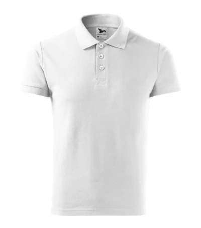 Tricou polo pentru bărbaţi COTTON HEAVY 215 - alb