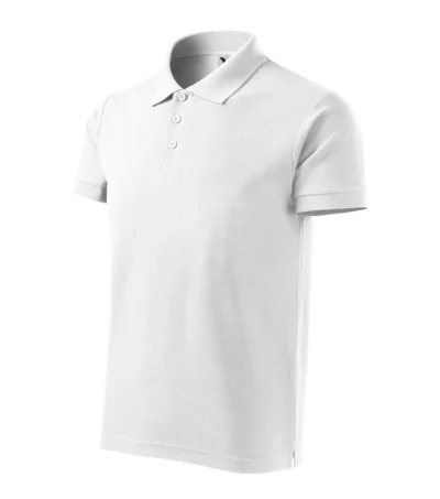 Tricou polo pentru bărbaţi COTTON HEAVY 215 - alb