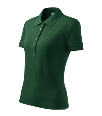 Tricou polo pentru damă COTTON HEAVY 216 - dark green