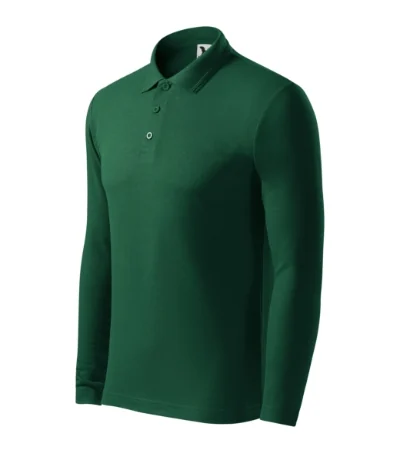 Tricou polo pentru bărbaţi PIQUE POLO LS 221 - dark green