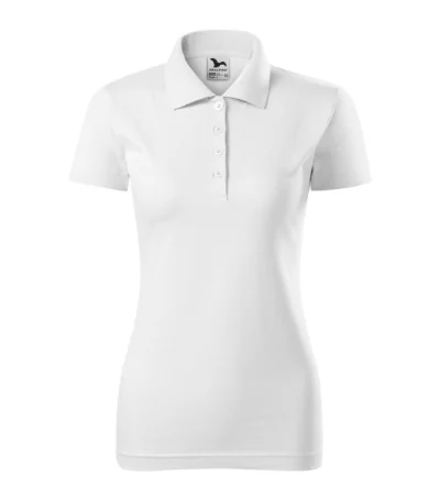 Tricou polo pentru damă SINGLE J. 223 - alb