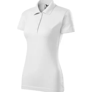 Tricou polo pentru damă SINGLE J. 223 - alb
