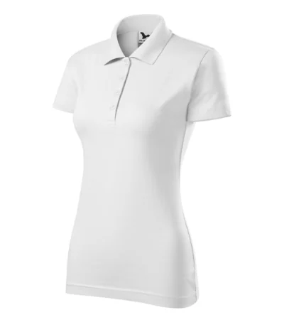Tricou polo pentru damă SINGLE J. 223 - alb