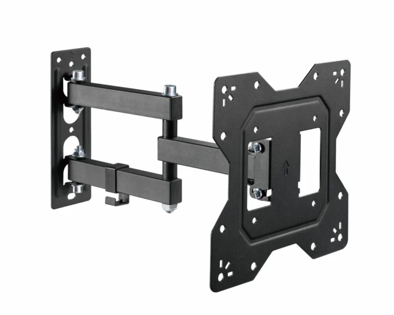 2343TS2_01 Suport de perete Akai cu inclinatie +3/-10°, diagonala display 23"-43", VESA min. 100x100, VESA max. 200x200, suporta pana la 30kg, distanta fata de perete MAX 378mm, negru
