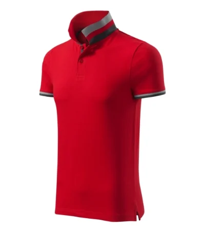 Tricou polo pentru bărbaţi COLLAR UP 256 - formula red