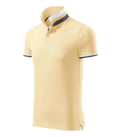 Tricou polo pentru bărbaţi COLLAR UP 256 - bourbon vanilla