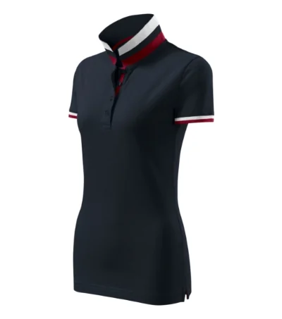 Tricou polo pentru damă COLLAR UP 257 - dark navy
