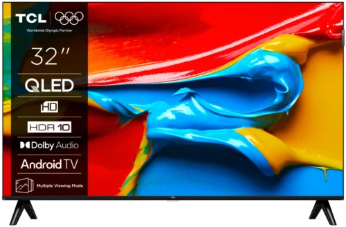 32V4C_01 Televizor TCL QLED 32V4C, 80 cm, Smart Google TV, HD