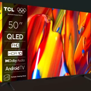 Televizor Smart QLED TCL 50V5C, 126 cm, Full HD, Negru