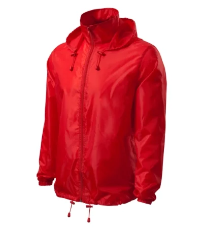Jachetă de protecţie împotriva vântului unisex WINDY 524 - roşu