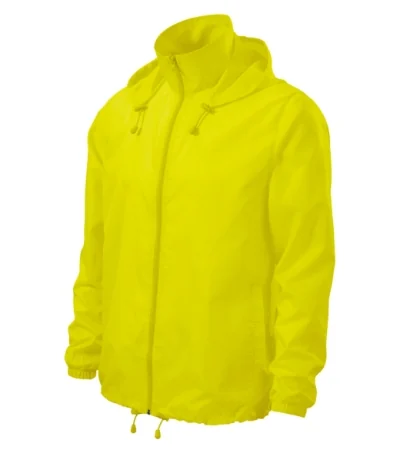 Jachetă de protecţie împotriva vântului unisex WINDY 524 - galben neon