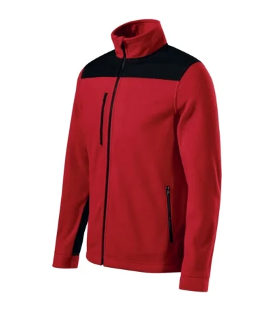 Jachetă fleece unisex EFFECT 530 - roşu