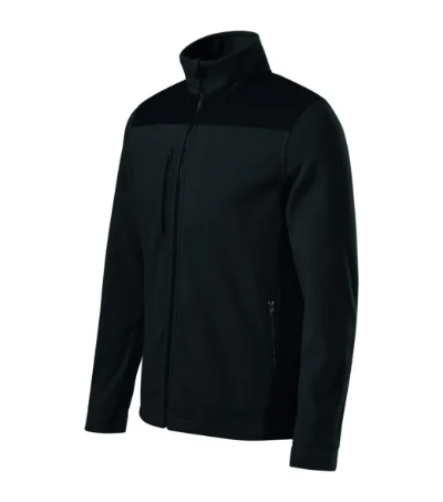 Jachetă fleece unisex EFFECT 530 - negru 01 (brand label)