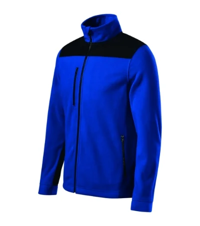 Jachetă fleece unisex EFFECT 530 - albastru regal 05 (brand label)