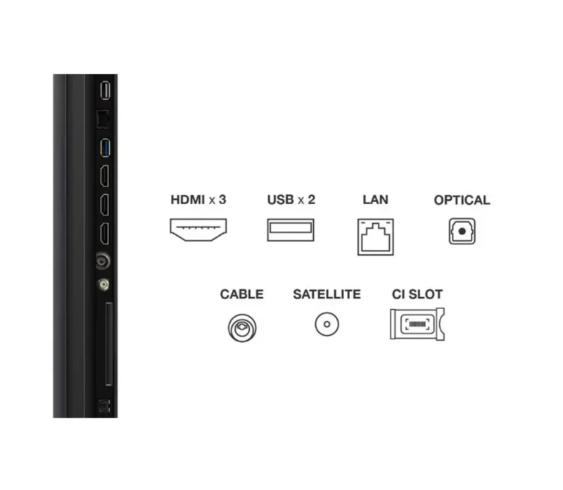 Televizor TCL Mini LED 55C6KS, 139 cm, Smart Google TV, 4K Ultra HD, Clasa F, Onkyo