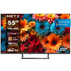 Televizor METZ QLED 55MQF7500Z, 139 cm, Smart Google TV, 4K, Clasa F