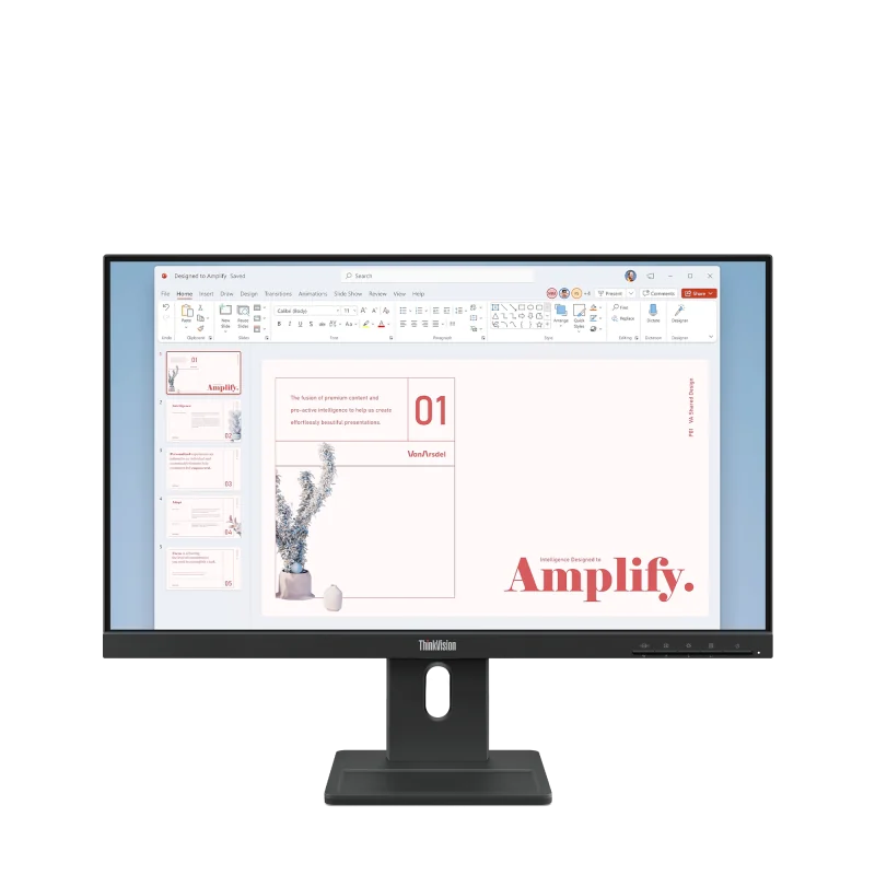 Monitor Consumer Lenovo ThinkVision E24-40, 23.8", 1920 x 1080 pixeli, Black, 3 ani Garantie