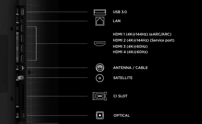 Televizor TCL SQD-MiniLED 65MSQLED80L, 164 cm, Smart Google TV, 4K, Onkyo (Model 2026)